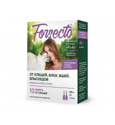 Капли Forsecto (Форсекто) Для Кошек От 4 До 6кг 0,9мл