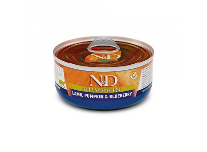 Консервы Farmina (Фармина) N&D Cat Lamb Pumpkin&Blueberry Для Кошек Ягнёнок, Тыквы и Черника 80г(1*12) 102109
