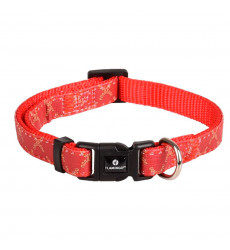 Ошейник Для Собак Средних и Крупных Пород Flamingo (Фламинго) Odin M 40-55см/20мм Красный Fl520154