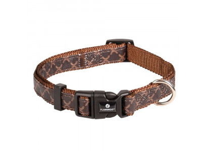 Ошейник Для Собак Средних и Крупных Пород Flamingo (Фламинго) Odin L 45-65см/25мм Коричневый Fl520175 