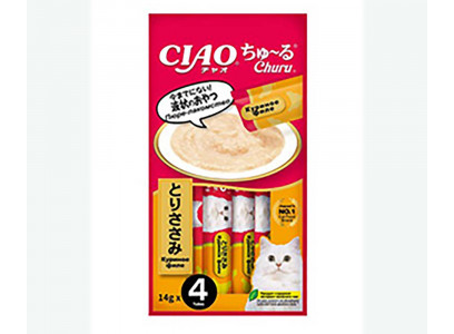 Лакомство Inaba (Инаба) Ciao Churu Для Кошек 14г*4 Пюре Куриное Филе 139.2571 