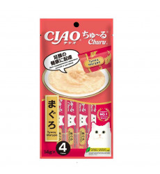 Лакомство Inaba (Инаба) Ciao Churu Для Кошек  Пюре Тунец 14г*4 