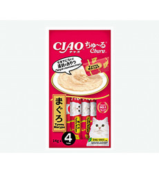 Лакомство Inaba (Инаба) Ciao Churu Для Кошек 14г*4 Пюре Тунец Магуро 139.2594