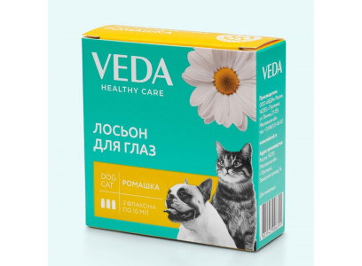 Лосьон Для Глаз Для Кошек и Собак Фитоэлита Ромашка 10мл 3фл Veda (Веда) 