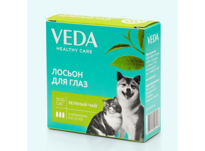 Лосьон Для Глаз Для Кошек и Собак Фитоэлита Зеленый Чай 10мл 3фл Veda (Веда)  