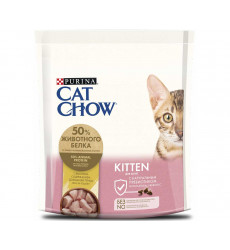 Сухой Корм Cat Chow (Кэт Чау) Для Котят, Беременных и Кормящих Кошек Kitten Rich In Poultry 400г