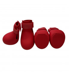 Сапоги Для Собак Средних Пород Pet Fashion (Пет Фешн) Резиновые M Красный 6*7см