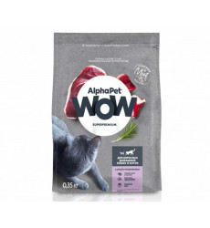 Сухой Корм Alphapet (Альфапет) Wow Superpremium Для Кошек Утка и Потрошки 350г (1*14) 51539
