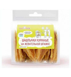 Лакомство Деревенские Лакомства Dog Fest Для Собак Шашлычки Куриные На Жевательной Шпажке 500г 928887674