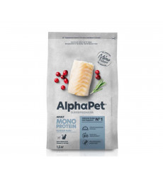Сухой Корм Alphapet (Алфьфапет) Superpremium Monoprotein Для Кошек Белая Рыба 1,5кг (1*6) 52840