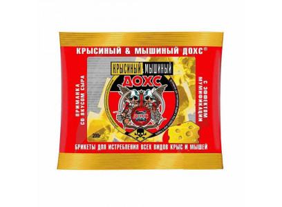 Дохс Мягкий Брикет Вкус Сыра Крысиный&Мышиный 
