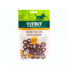 Лакомство TiTBiT (Титбит) Для Собак Колечки Из Баранины 100г 024621