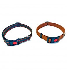 Ошейник Для Собак Мелких и Средних Пород Brava №25 Брезент с Застежкой Арт1014 Микс