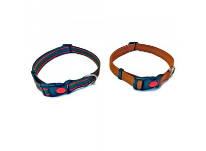 Ошейник Для Собак Мелких и Средних Пород Brava №25 Брезент с Застежкой Арт1014 Микс