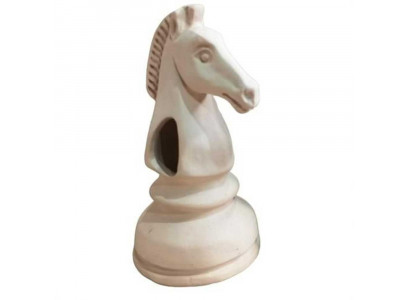 Декорация Gloxy (Глокси) Шахматная Фигура Конь Белый Gl-086708 7*7*14см