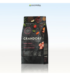 Сухой Корм Grandorf Fresh (Грэндорф Фреш) Cat Sterilised Turkey&Sweet Potato Для Стерилизованных Кошек Индейка С Бататом 2кг 52680