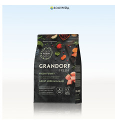 Сухой Корм Grandorf Fresh (Грэндорф Фреш) Dog Adult Med&Maxi Turkey&Potato Для Собак Средних и Крупных Пород Индейка и Батат 1кг 52888