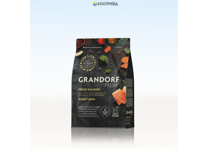 Сухой Корм Grandorf Fresh (Грэндорф Фреш) Dog Mini Salmon&Potato Для Собак Маленьких Пород Лосось И Батат 1кг 52819