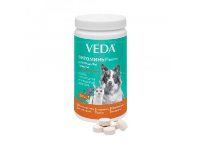 Фитомины Форте Для Защиты Печени Собакам и Кошкам  