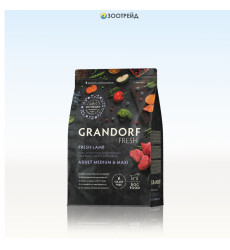 Сухой Корм Grandorf Fresh (Грэндорф Фреш) Dog Adult Med&Maxi Lamb&Potato Для Собак Средних и Крупных пород Ягненок и Батат 1кг 52857