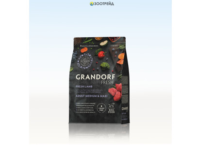 Сухой Корм Grandorf Fresh (Грэндорф Фреш) Dog Adult Med&Maxi Lamb&Potato Для Собак Средних и Крупных пород Ягненок и Батат 1кг 52857