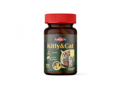 Витамины Tamachi (Тамачи) Kitty&Cat Для Кошек и Котят 100-Таблеток Китти & Кэт T706  