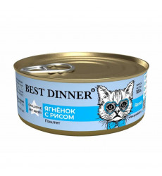 Консервы Best Dinner (Бест Диннер) Exclusive Vet Profi Renal Для Кошек При Заболеваниях Почек Паштет Ягненок 100г 7460