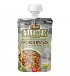 Лакомство Деревенские Лакомства Холистик Для Кошек Мясной Бульон Из Курицы 90г Премьер 79842262