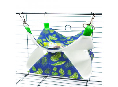 Гамак Для Грызунов И Хорьков Bambini (Бамбини) Pets 2-Уровня Из Фетра 23*23*6см 