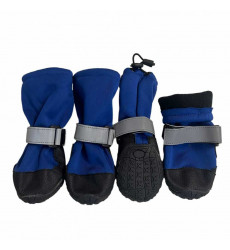 Сапожки Pet Fashion (Пет Фешн) 4-Сезона, Мягкие, Удлиненные, Флис, Светоотражающие Синий 6*5, S