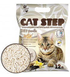 Наполнитель Для Кошачьего Туалета Cat Step (Кэт Степ) Tofu Vanilla Комкующийся Растительный 12л 20333032