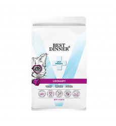 Лечебный Сухой Корм Best Dinner (Бест Диннер) Для Кошек При Струвитном Уролитиазе Vet Profi Urinary 400г 75110
