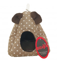 Домик Для Грызунов Brava (Брава) Вигвам  с Ушками Подвесной 17*17*17см 10726