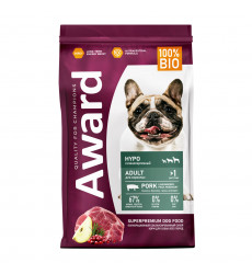 Сухой Корм Award Hypo (Авард Гипо) Для Собак Всех Пород Свинина, Брусника, Груша И Розмарин 2кг