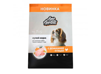 Сухой Корм AmeAppetite (АмАппетит) Superpremium Для Собак Мелких Пород с Домашней Птицей 2,5кг 
