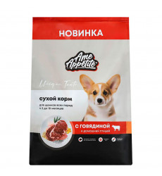 Сухой Корм AmeAppetite (АмАппетит) Superpremium Для Щенков Говядина и Домашняя Птица 1,5кг