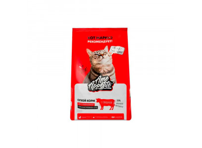 Сухой Корм AmeAppetite (АмАппетит) Для Стерилизованных Кошек Говядина 400г 