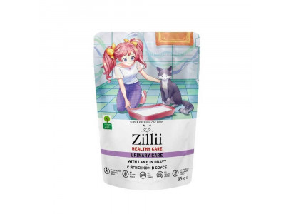 Влажный Корм Zillii (Зилли) Healthy Care Urinary Care Для Кошек PH Контроль 85г Ягненок в Соусе 5657150 