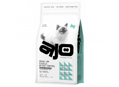 Сухой Корм Ajo (Аджо) Для Стерилизованных Кошек Контроль Веса 1,5кг 