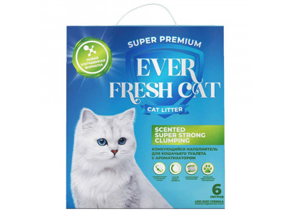 Ever Fresh (Эвер Фрэш) Cat Комкующийся Наполнитель Unscented Super Strong Clumping 6л 