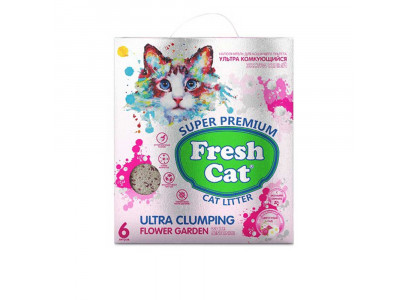 Комкующийся Наполнитель Fresh Cat (Фреш Кэт) Цветущий Сад 5.16кг/6л
