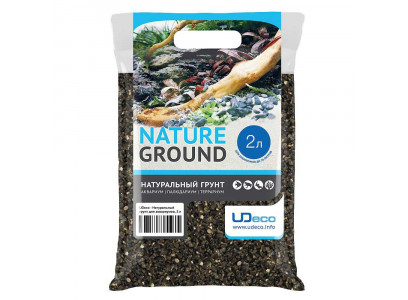 Udeco (Юдеко) Relict Dark Натуральный Грунт Для Аквариума Галька Реликтовая Темная 3-5 Мм, 2 Л