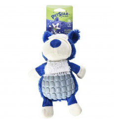 Игрушка Pet Star (Пет Стар) Для Cобак Мишка Синий 22*22см, Плюшевый с Пищалкой, с Резиновой Вставкой 