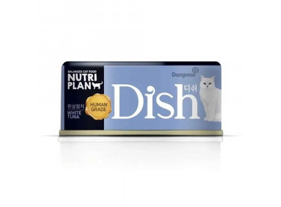 Влажный Корм Nutri Plan (Нутри План) Dish Для Кошек Белый Тунец в Бульоне 85гр 