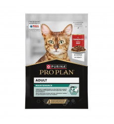 Влажный Корм Pro Plan (Проплан) Для Кошек Говядина в Соусе 85г (1*26)