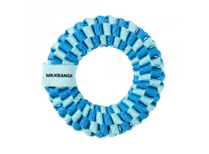 Игрушка Mr.Kranch (Мистер Кранч) Для Собак Кольцо Плетеное 10см, Голубая