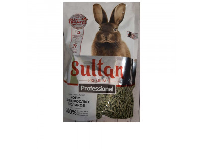 Корм Sultan (Султан) Новый Professional Для Кроликов 1кг (1*8) 5790 Дой-Пак