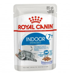 Влажный Корм Royal Canin (Ройял Канин) Indoor Sterilised 7+ Для Пожилых Стерилизованных Кошек, Живущих Дома, в Желе 85г (1*28)