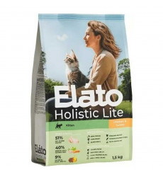 Сухой Корм Elato (Илато) Holistic Lite Для Котят Курица и Индейка 1,5кг