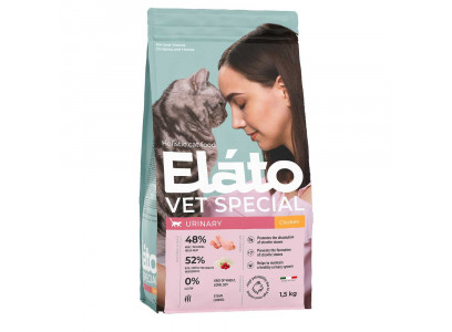 Лечебный Сухой Корм Elato (Илато) Holistic Vet Special Urinary Для Кошек Курица 1,5кг  
